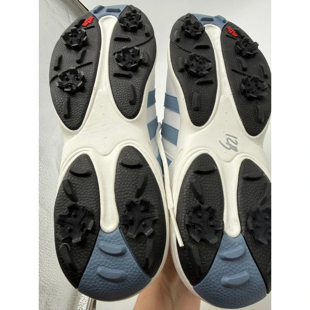 Adidas Golf Shoes Mens 8.5 White Traxion Cleated 791003 Excellent